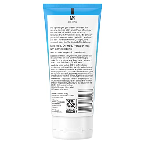 Neutrogena Hydro Boost exfoliating face wash tube packaging highlighting compact 3-pack convenience.