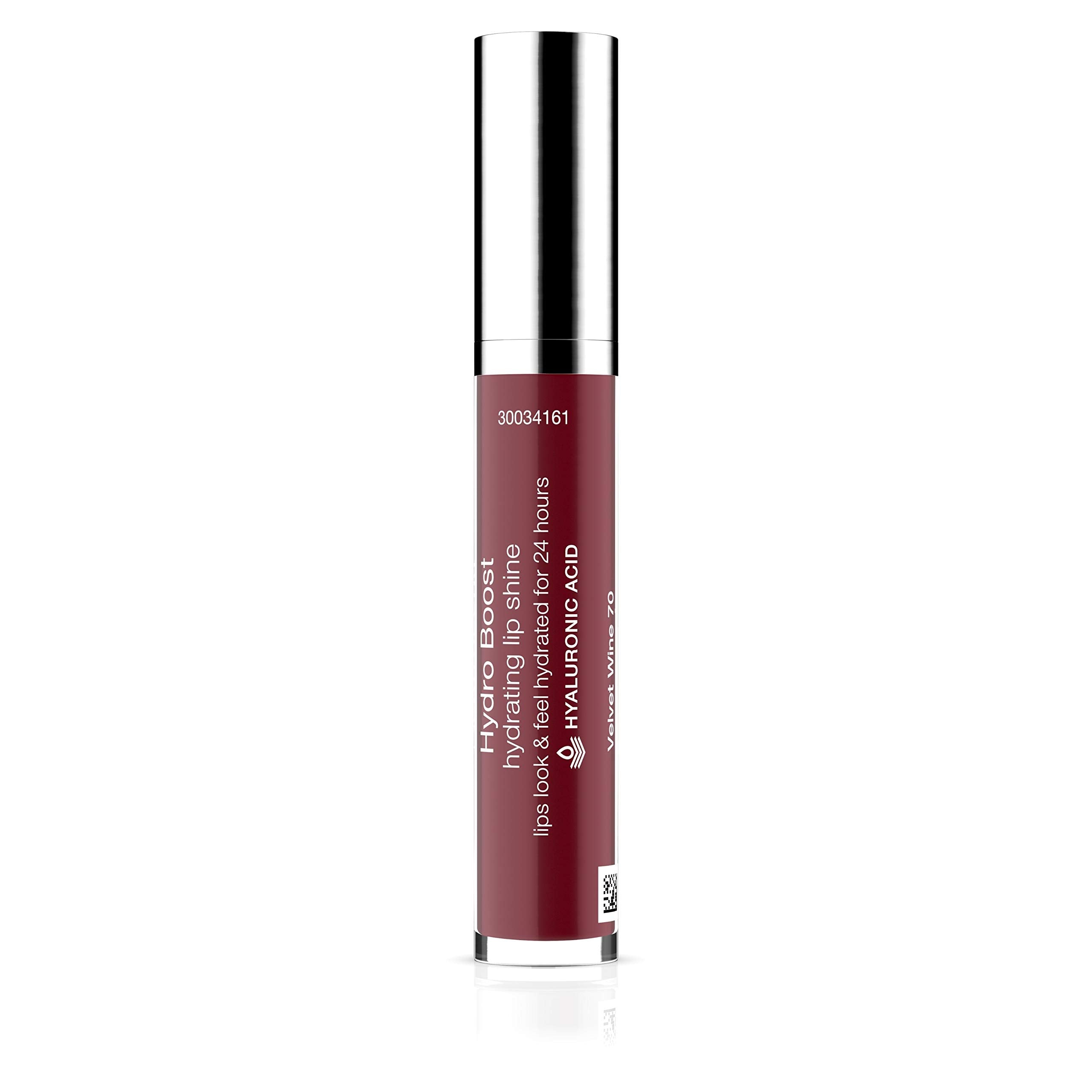 Neutrogena Hydro Boost Lip Gloss packaging and brush—compact, travel-friendly design.