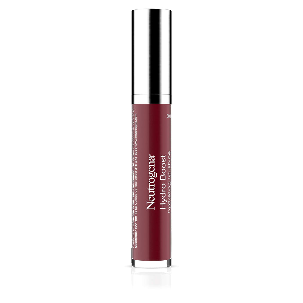 Neutrogena Hydro Boost Lip Gloss texture comparison—non-sticky feel.