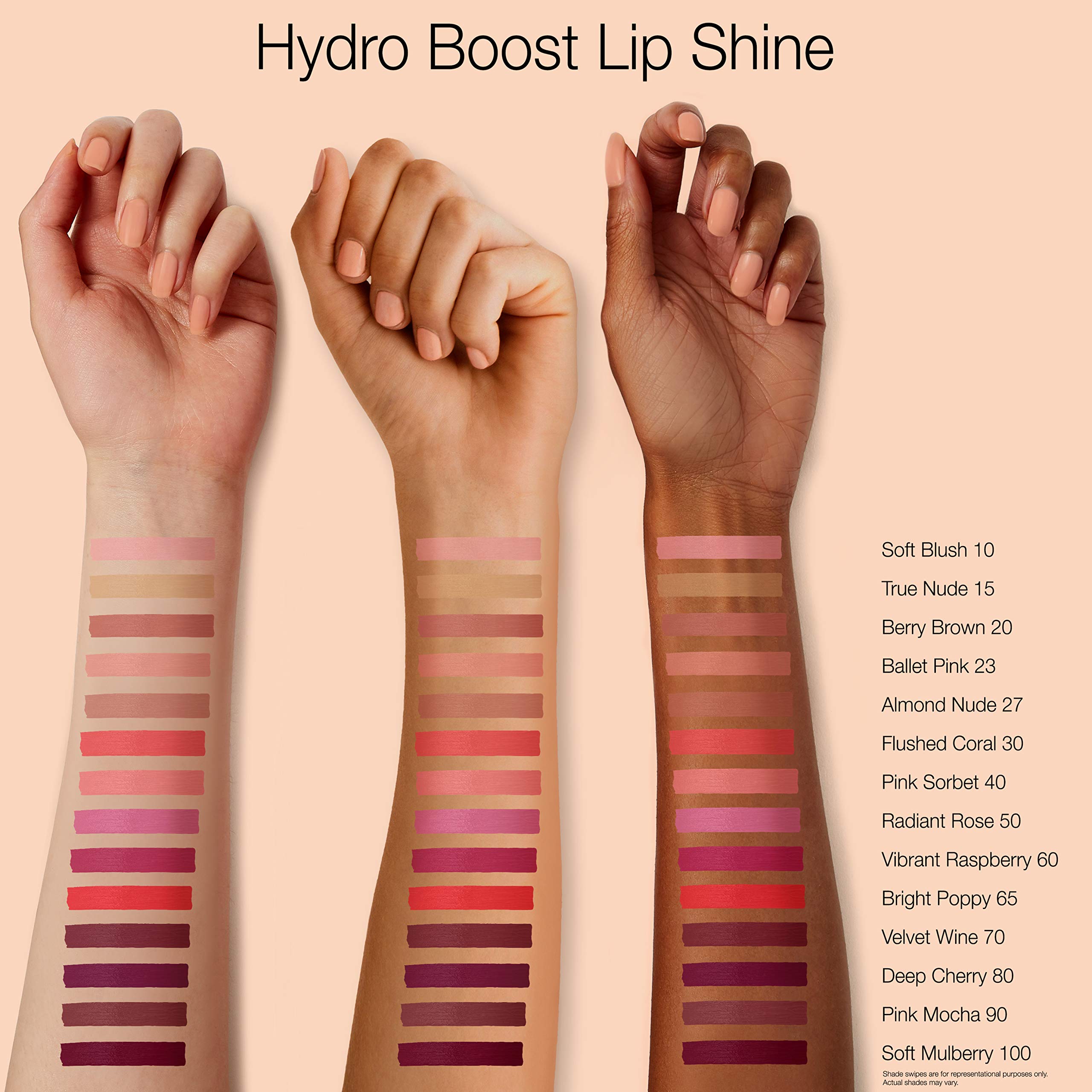 Neutrogena Hydro Boost Lip Gloss Velvet Wine swatch—luminous color and hydration.