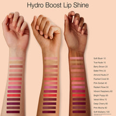 Neutrogena Hydro Boost Lip Gloss Velvet Wine swatch—luminous color and hydration.