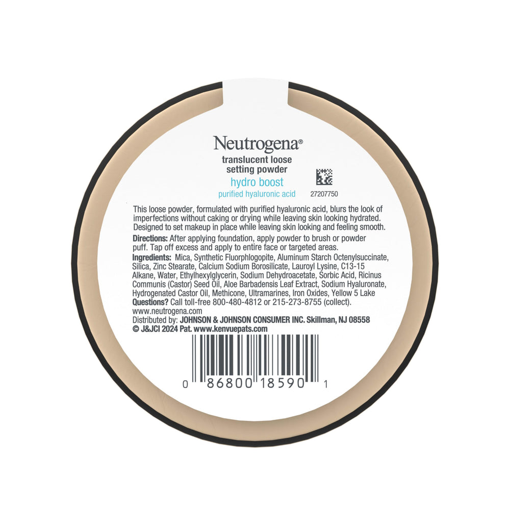 Neutrogena Hydro Boost powder packaging shot communicates product protection and easy use.