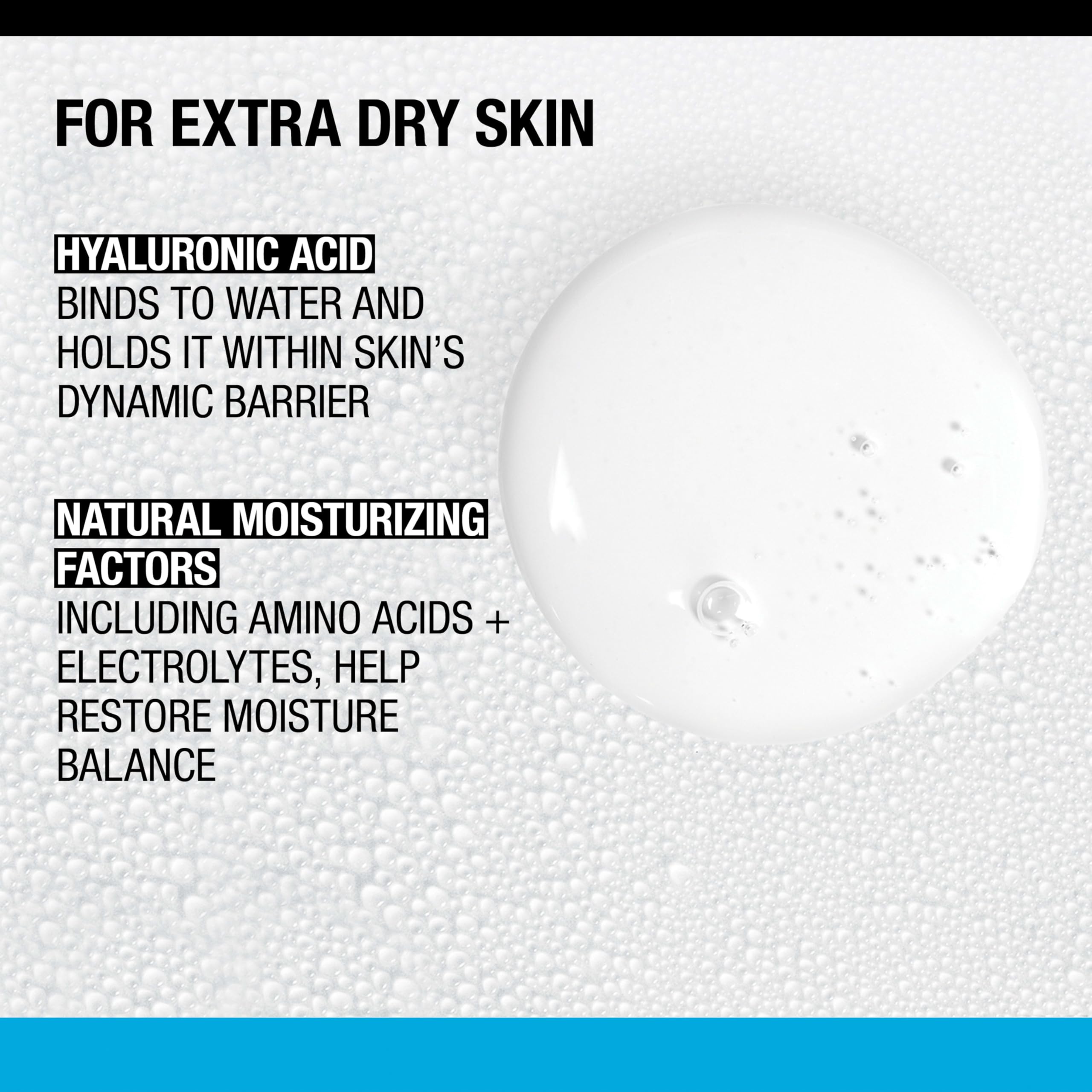 Neutrogena Hydro Boost serum with hyaluronic acid image highlighting long-lasting moisture.