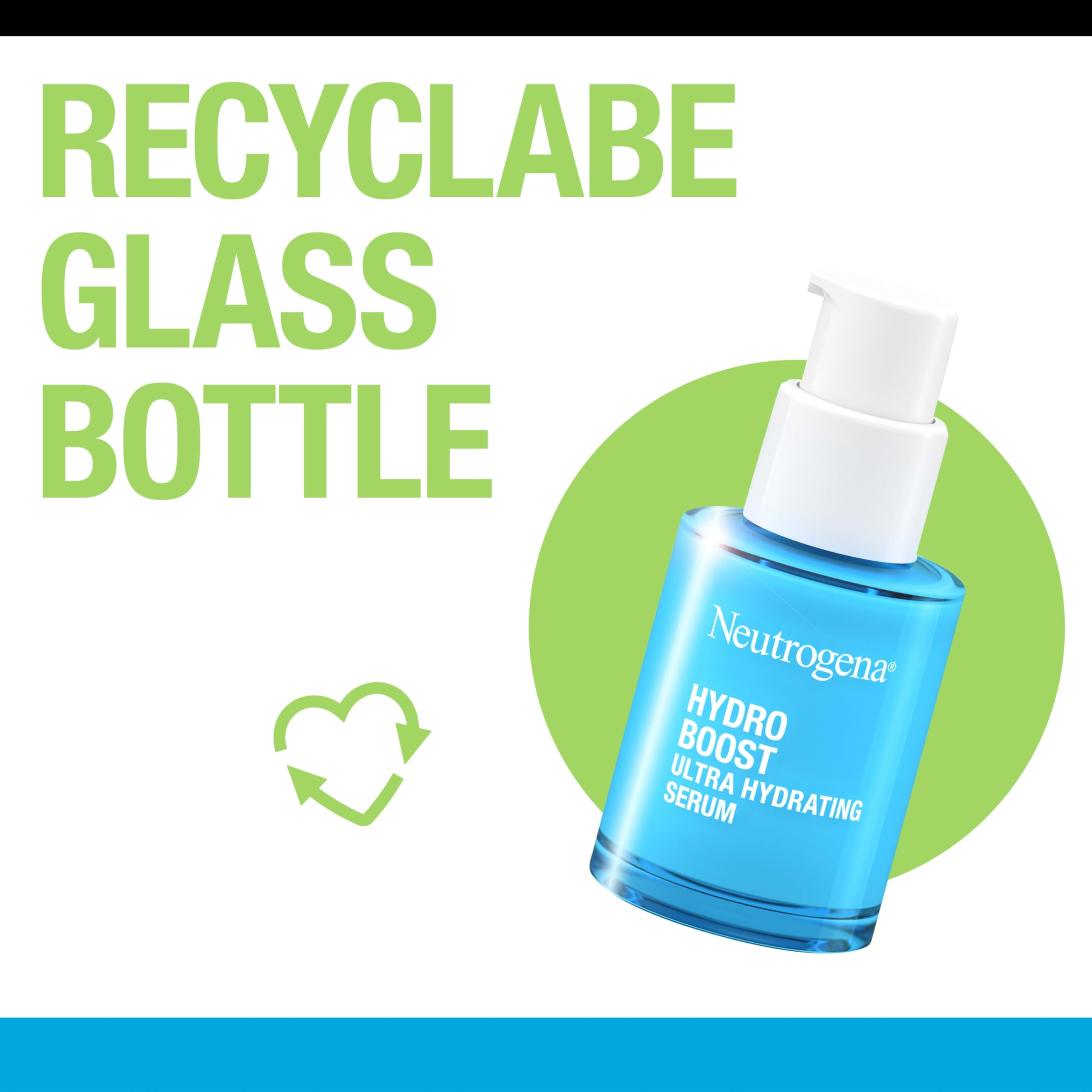 Neutrogena Hydro Boost serum natural moisturizing factors graphic emphasizes moisture attraction.