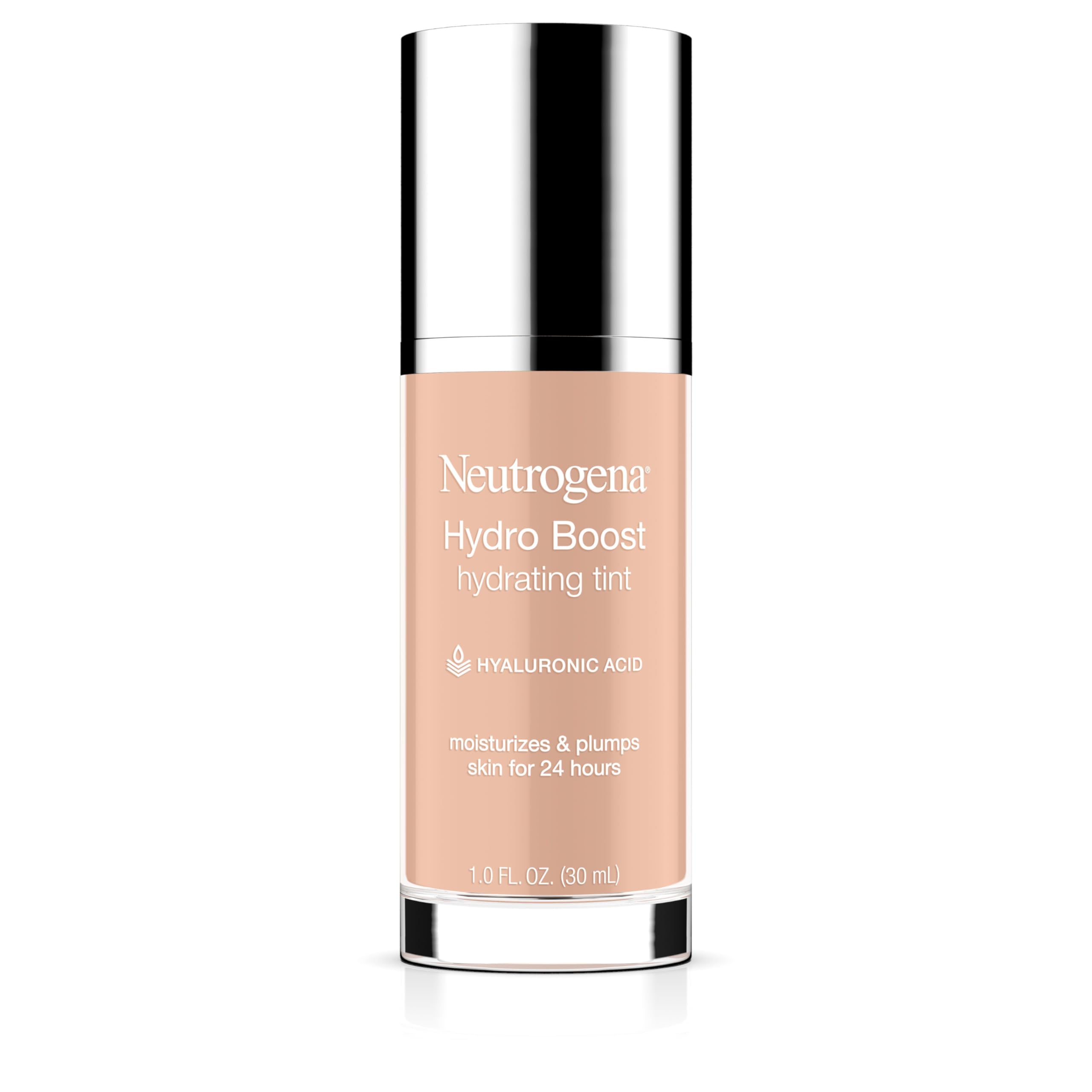 Neutrogena Hydro Boost tint hidratante en botella, brinda hidratación y tono natural.