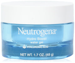 Neutrogena Hydro Boost Water Gel bottle close-up highlighting hydration support