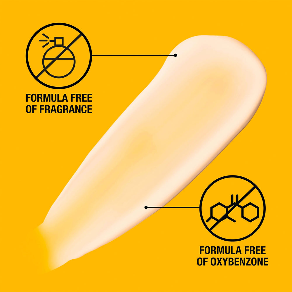 Neutrogena Invisible Daily Defense SPF 60 fragrance-free formula suited for sensitive skin.