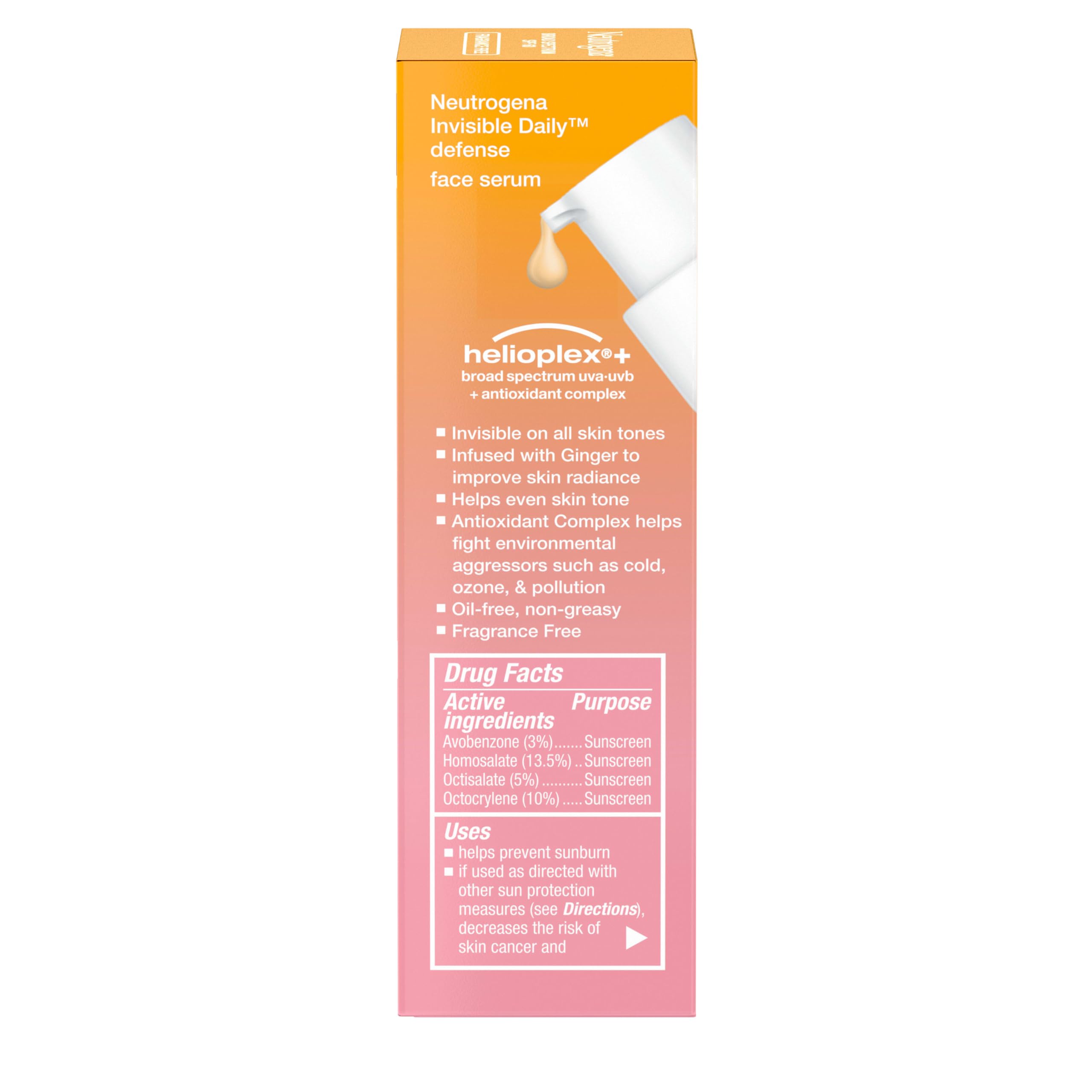 Neutrogena Invisible Daily Defense SPF 60 under-makeup use for a smooth radiant base.