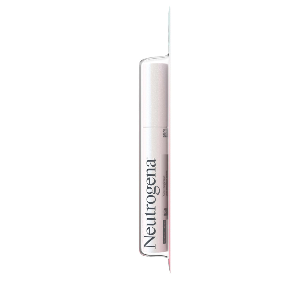 Neutrogena Lash + Brow Serum application closeup shows the fine-tip brush in use.