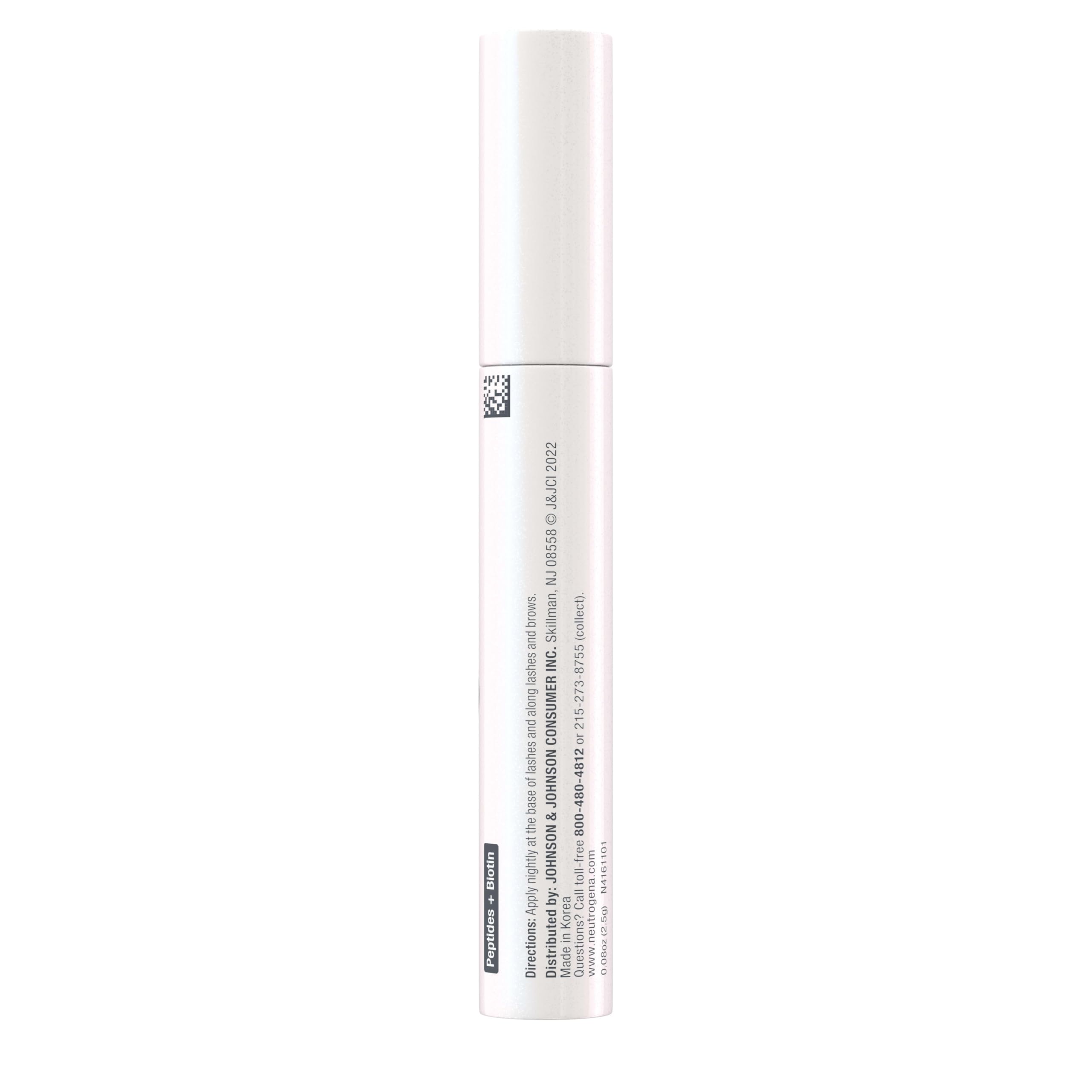 Neutrogena Lash + Brow Serum in-use near the eye area for conditioning.
