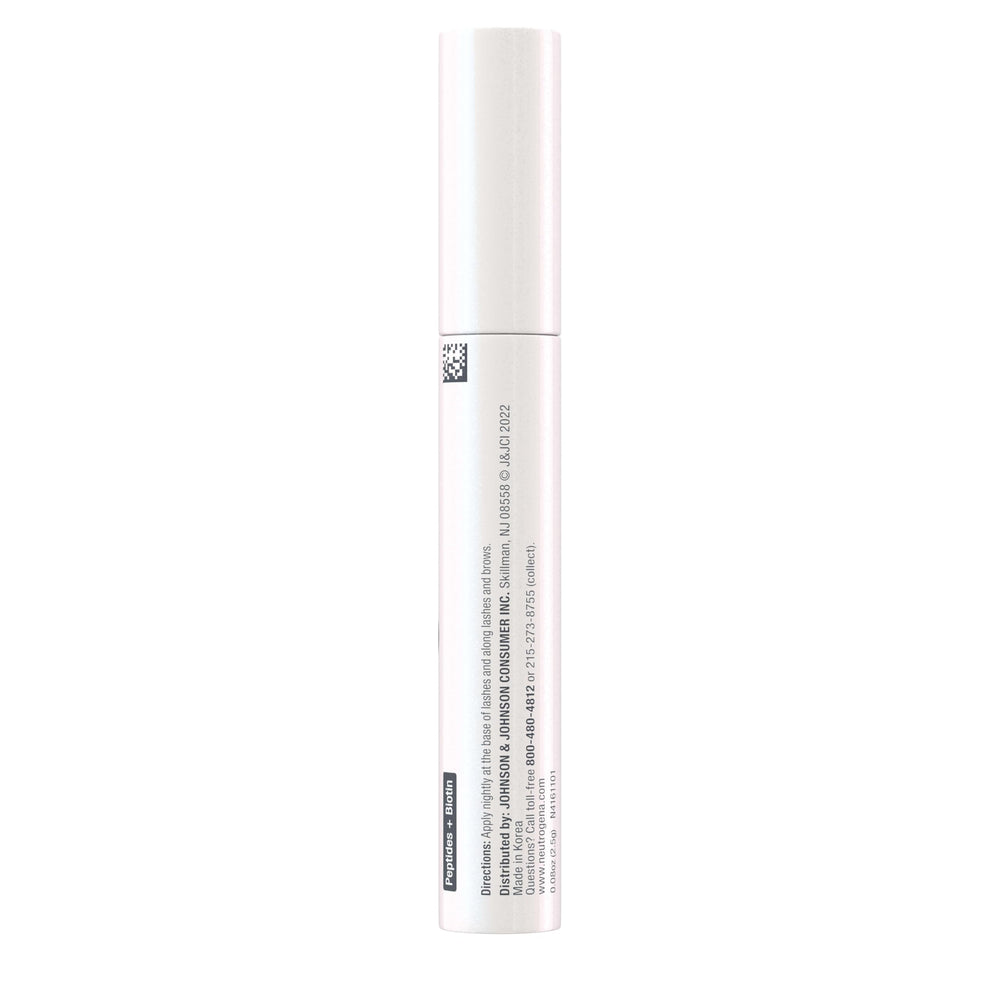 Neutrogena Lash + Brow Serum in-use near the eye area for conditioning.