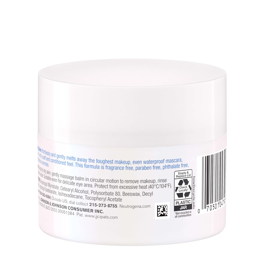 Neutrogena makeup melting cleansing balm after use leaves soft skin.