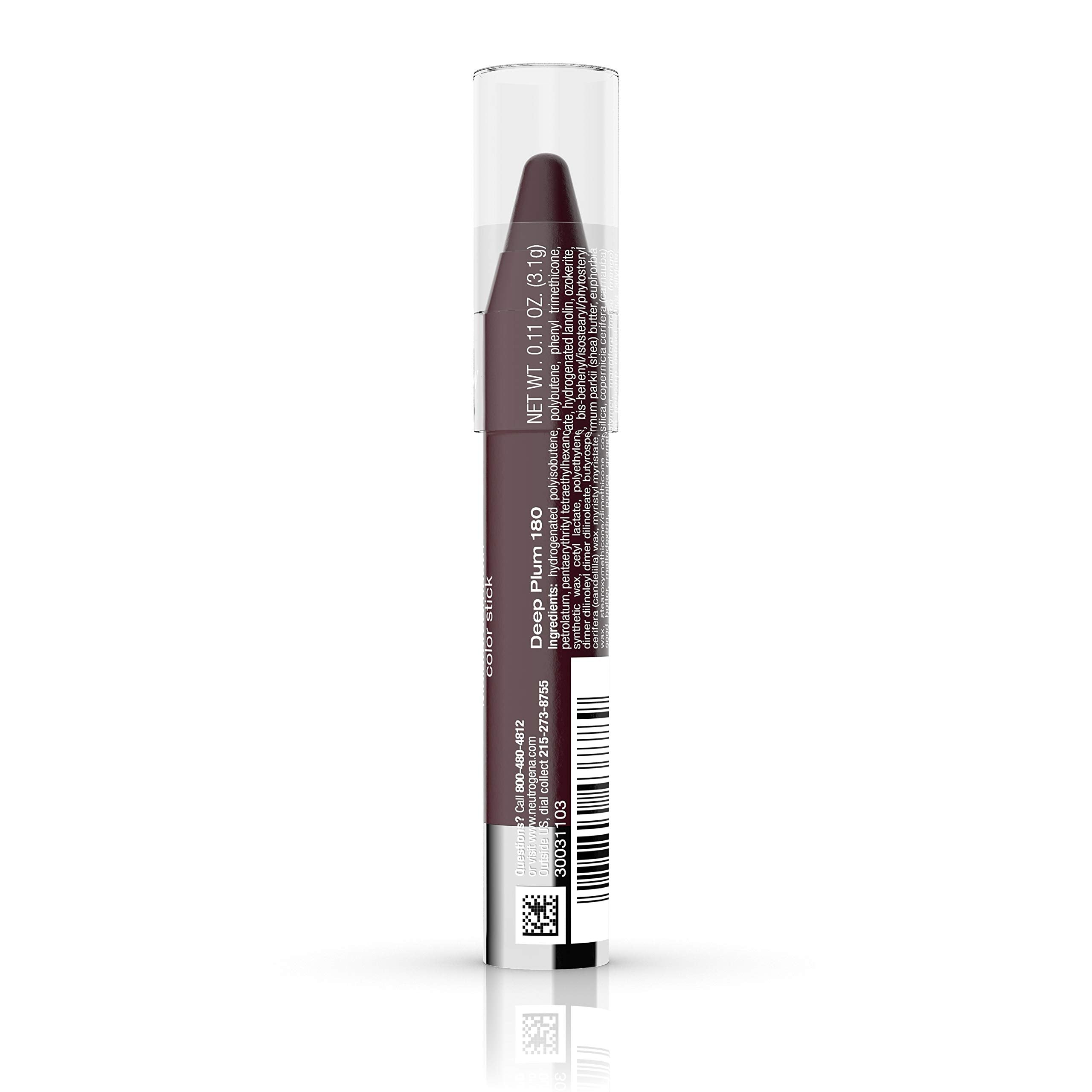 Neutrogena MoistureSmooth glide improves lip comfort during wear.