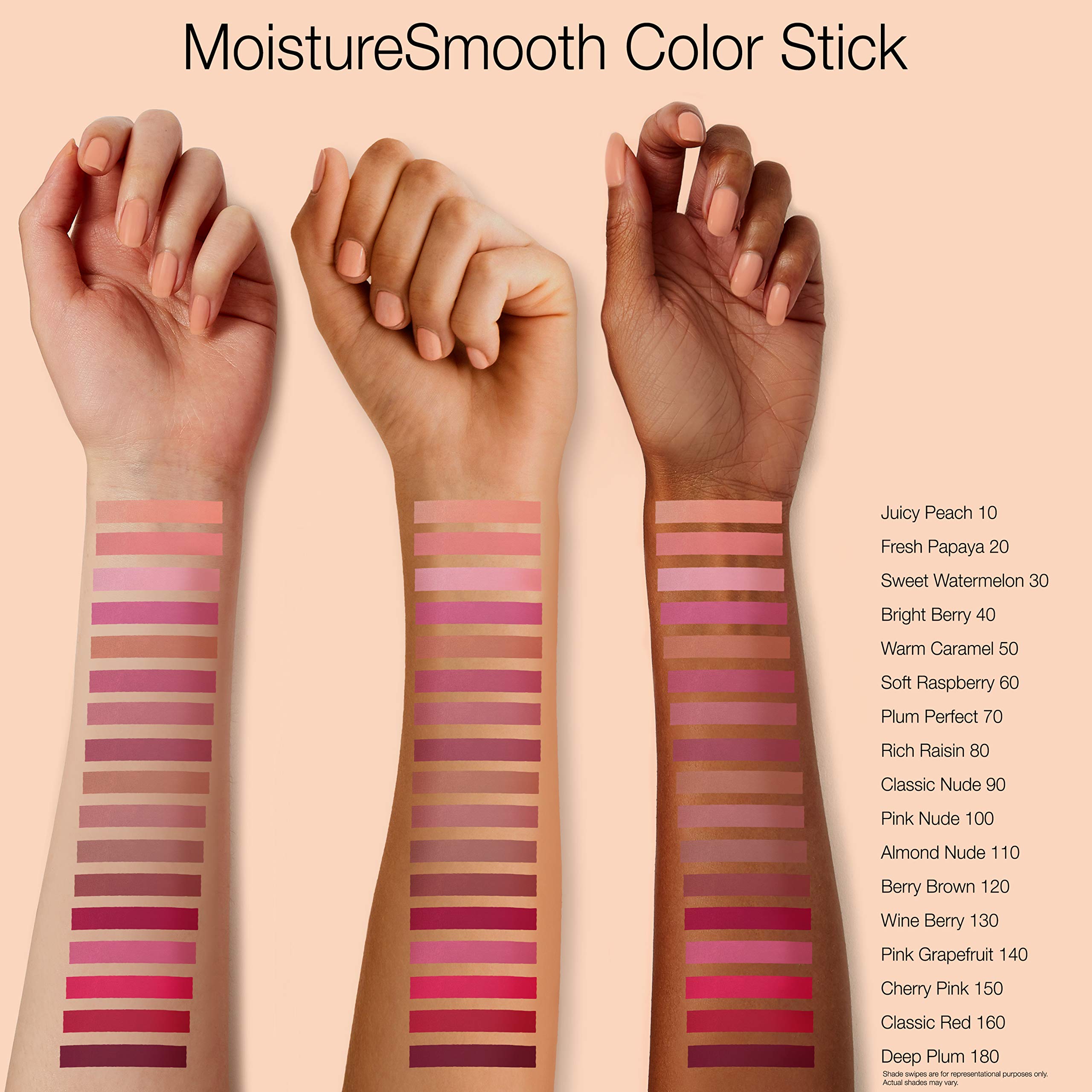 Neutrogena MoistureSmooth Color Stick with shea butter nourishes and smooths lips.