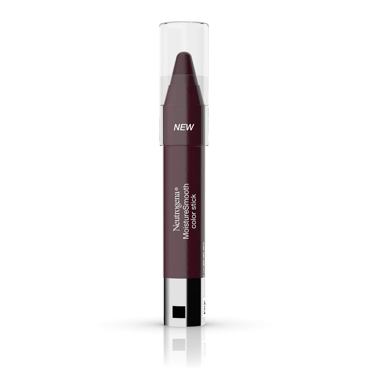 Neutrogena MoistureSmooth Color Stick tube hydrates lips with subtle color.