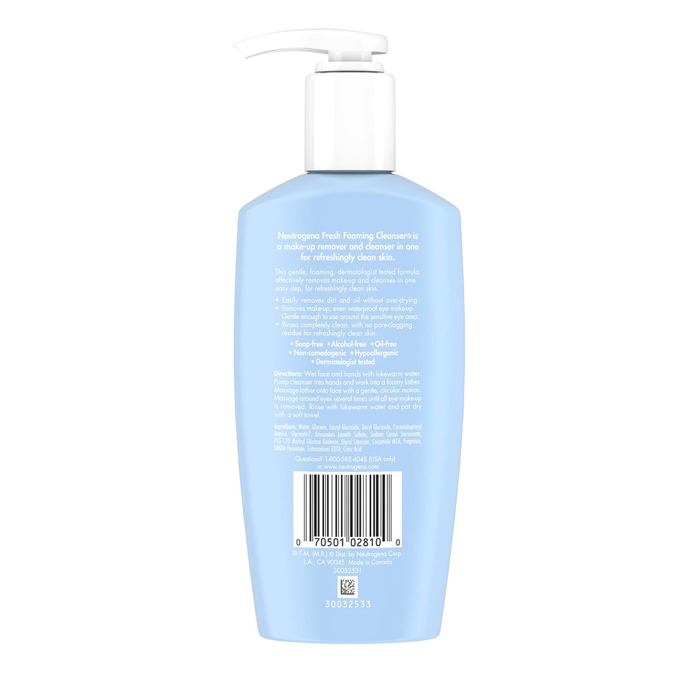 Neutrogena non-clogging formula helps maintain clear pores during cleansing
