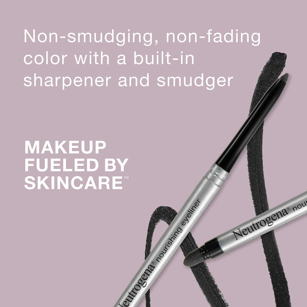 Neutrogena Nourishing Eyeliner Pencil contoured smudger creates a soft smoky look.