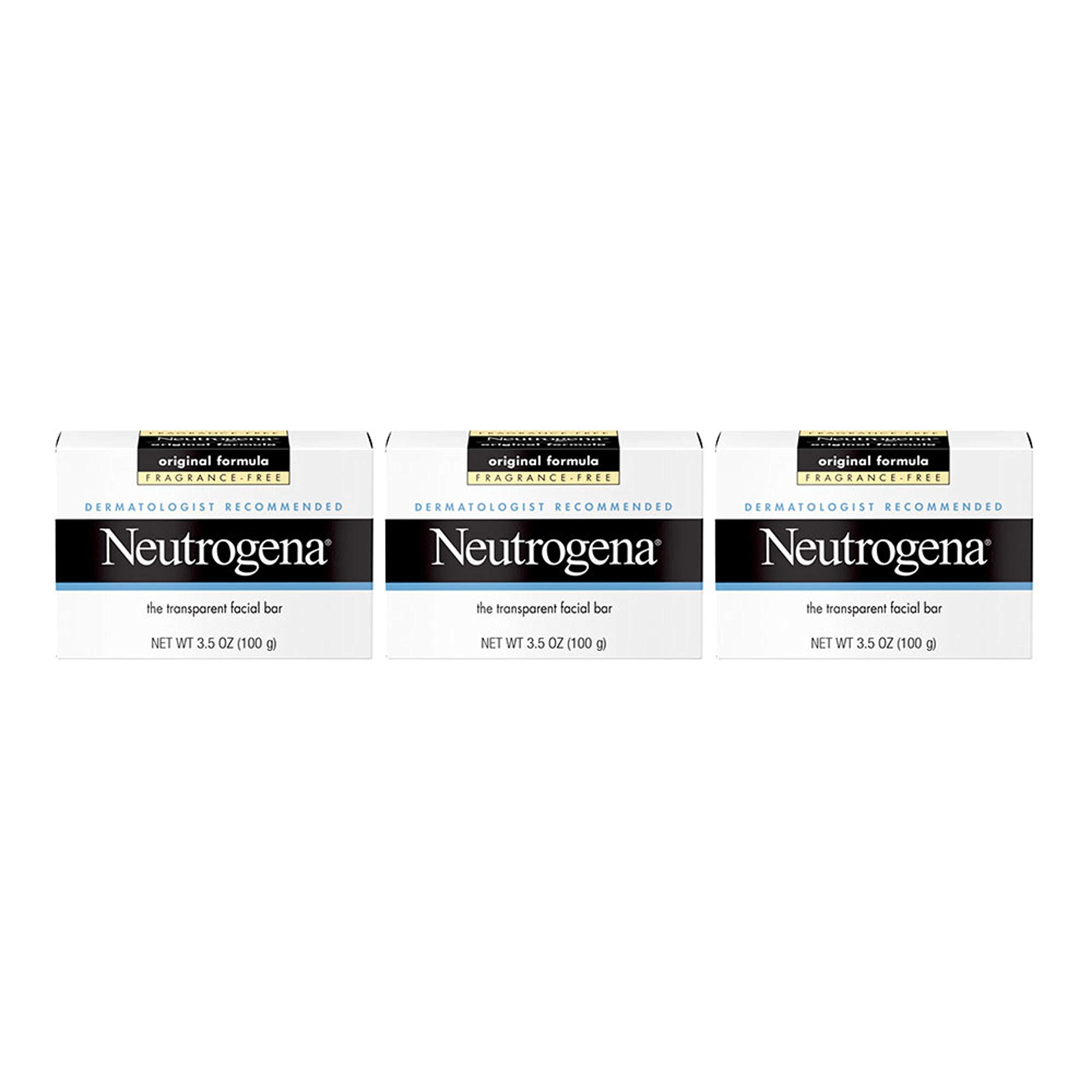 Neutrogena original-amber-bar-pack-of-3 demonstrates fragrance-free daily cleansing option.