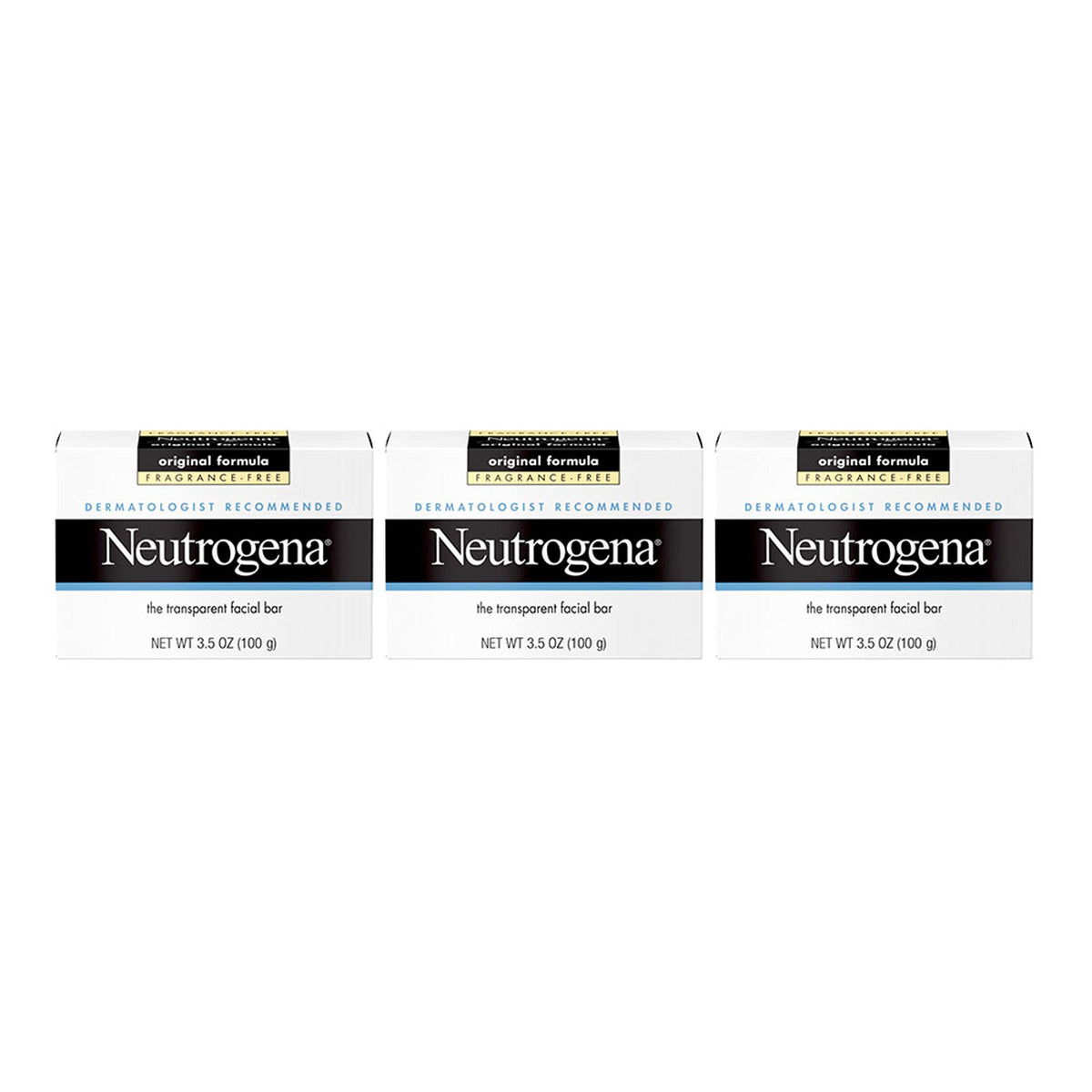 Neutrogena original-amber-bar-pack-of-3 demonstrates fragrance-free daily cleansing option.