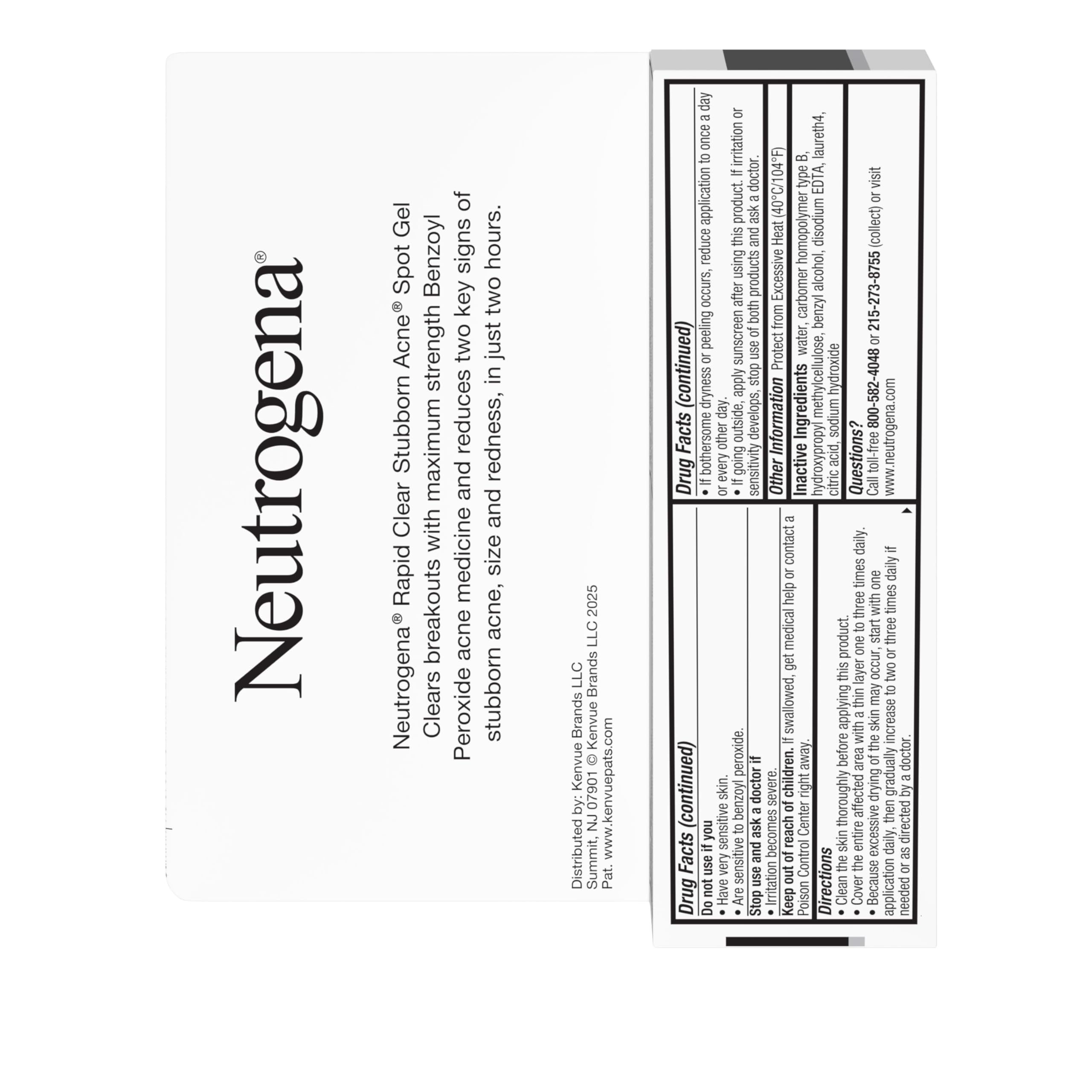 Neutrogena product and packaging flatlay illustrating full contents