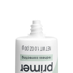 Close-up of Neutrogena primer blurring pores for a smoother look
