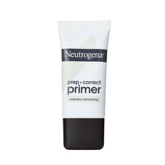 Neutrogena Prep + Correct Primer green-tone packaging showing color correcting base
