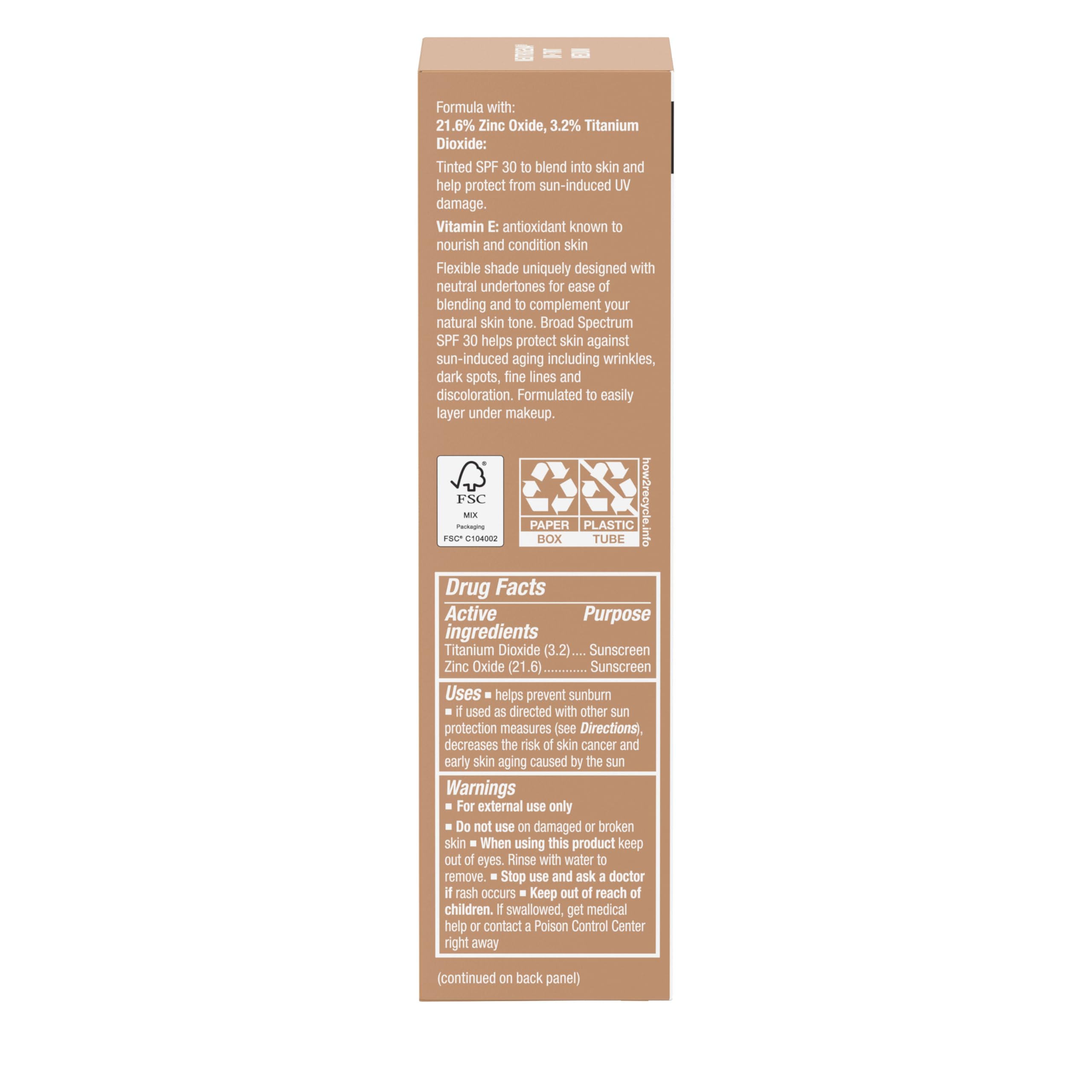 Neutrogena Purescreen easy-blend image shows smooth color integration for quick application.