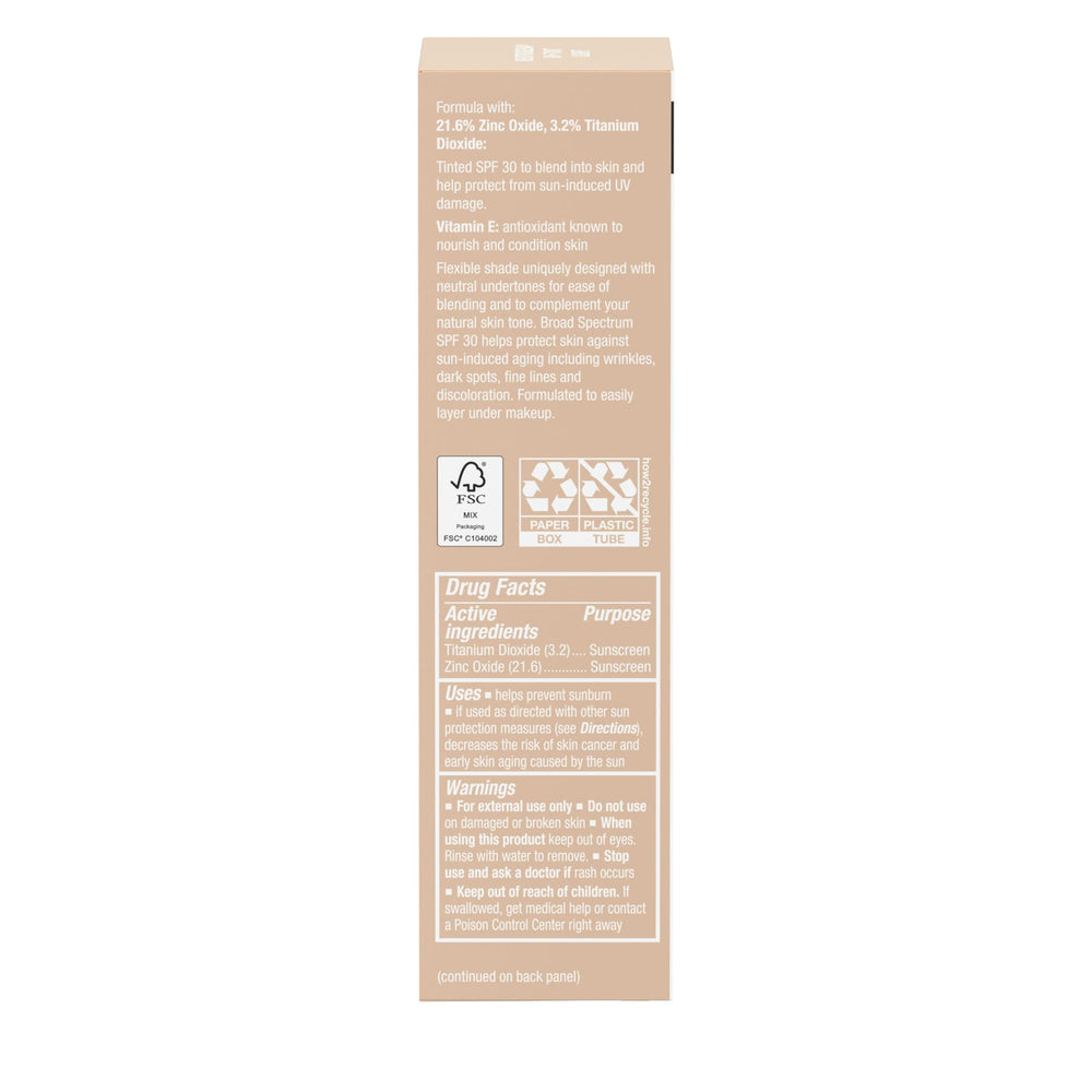 Neutrogena Purescreen+ Mineral UV Tint shade array shows even tone options