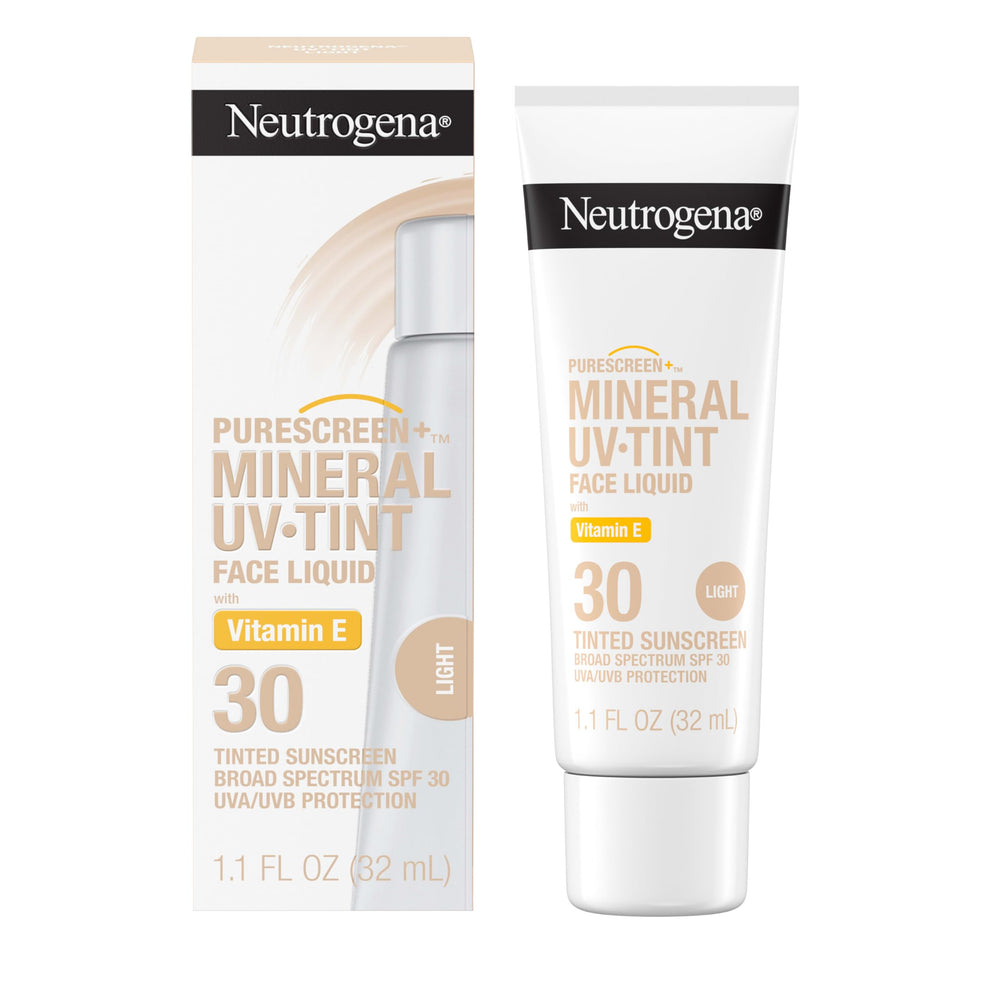 Neutrogena Purescreen+ Mineral UV Tint swirl on skin highlights natural glow