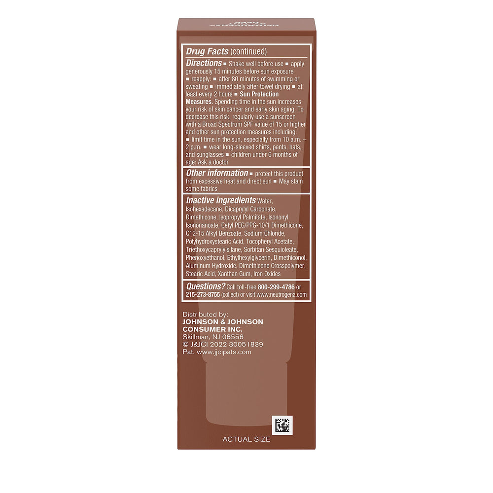 Neutrogena Purescreen+ aging-signs illustration hints at protection from sun-related aging.