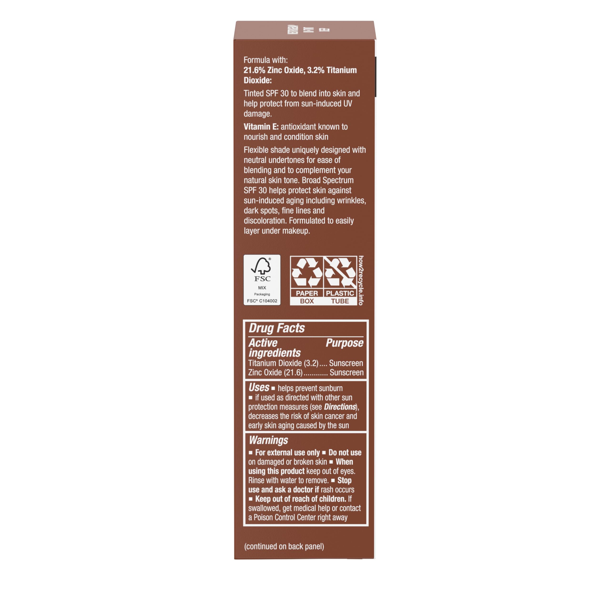 Neutrogena Purescreen+ SPF 30 broad-spectrum protection notes sun defense.