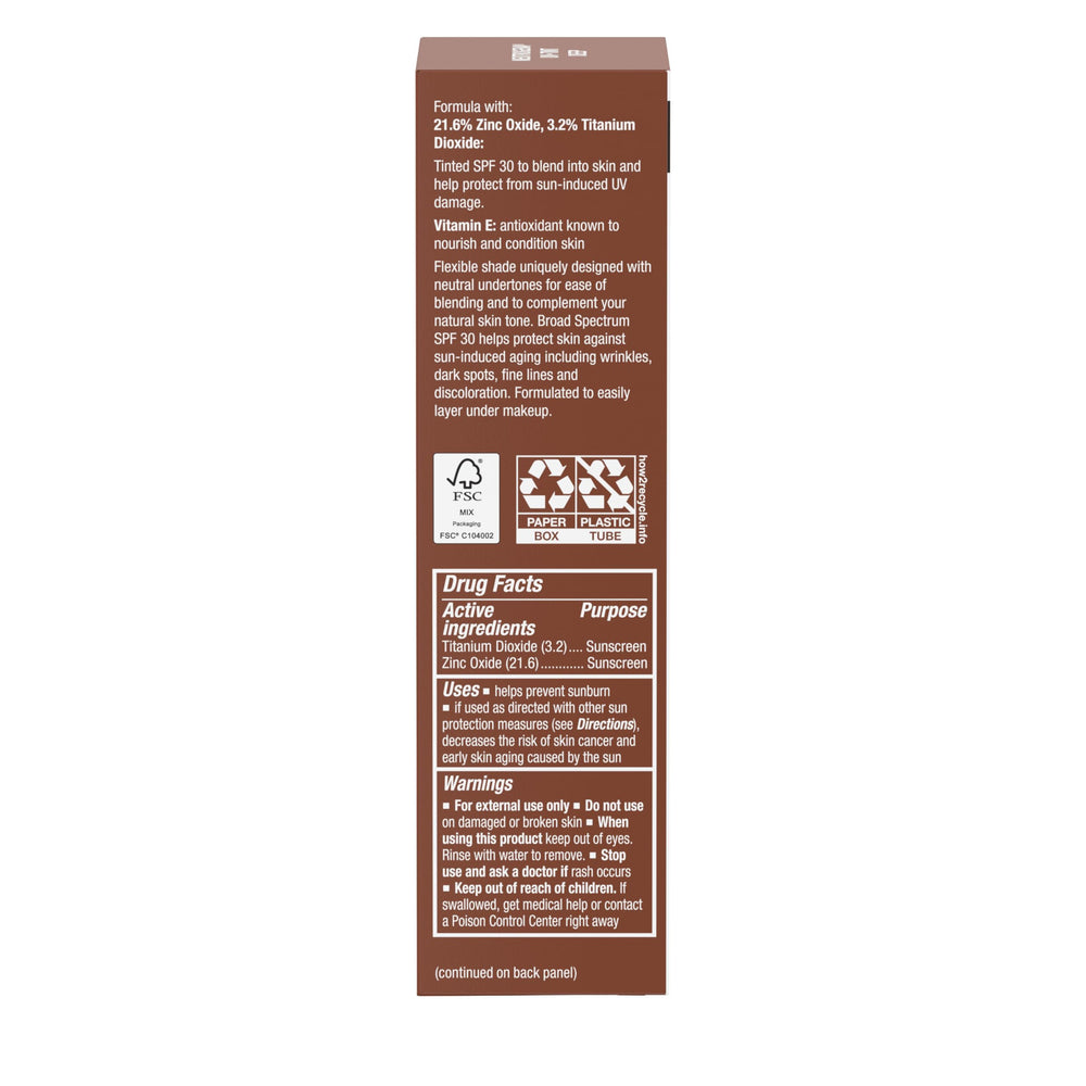 Neutrogena Purescreen+ SPF 30 broad-spectrum protection notes sun defense.