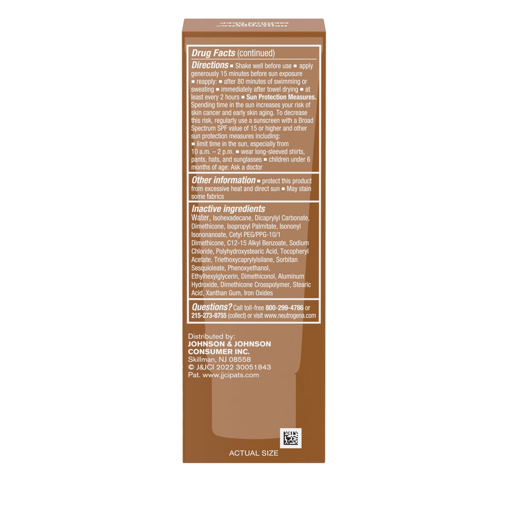 Neutrogena Purescreen+ tinted sunscreen under makeup ready for a natural finish.