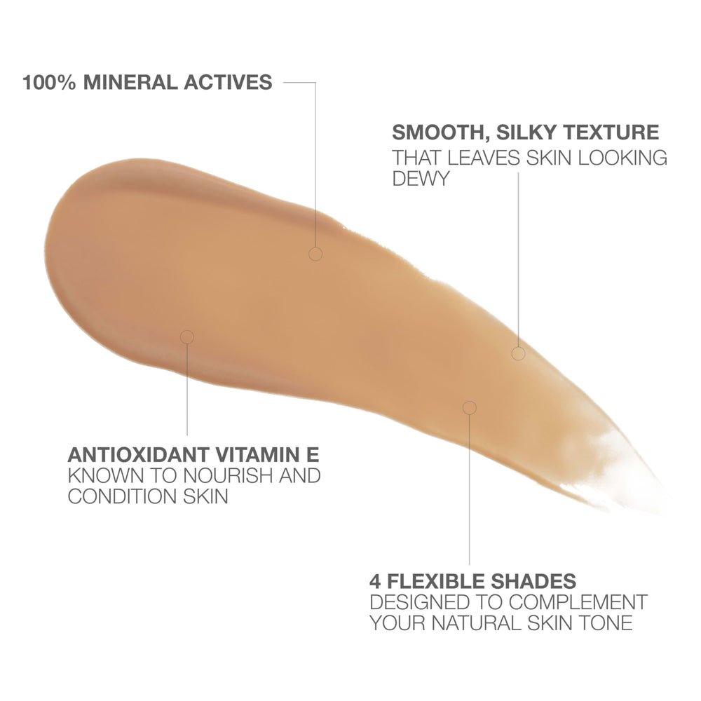 Neutrogena Purescreen silky texture close-up highlights lightweight, dewy finish on skin.
