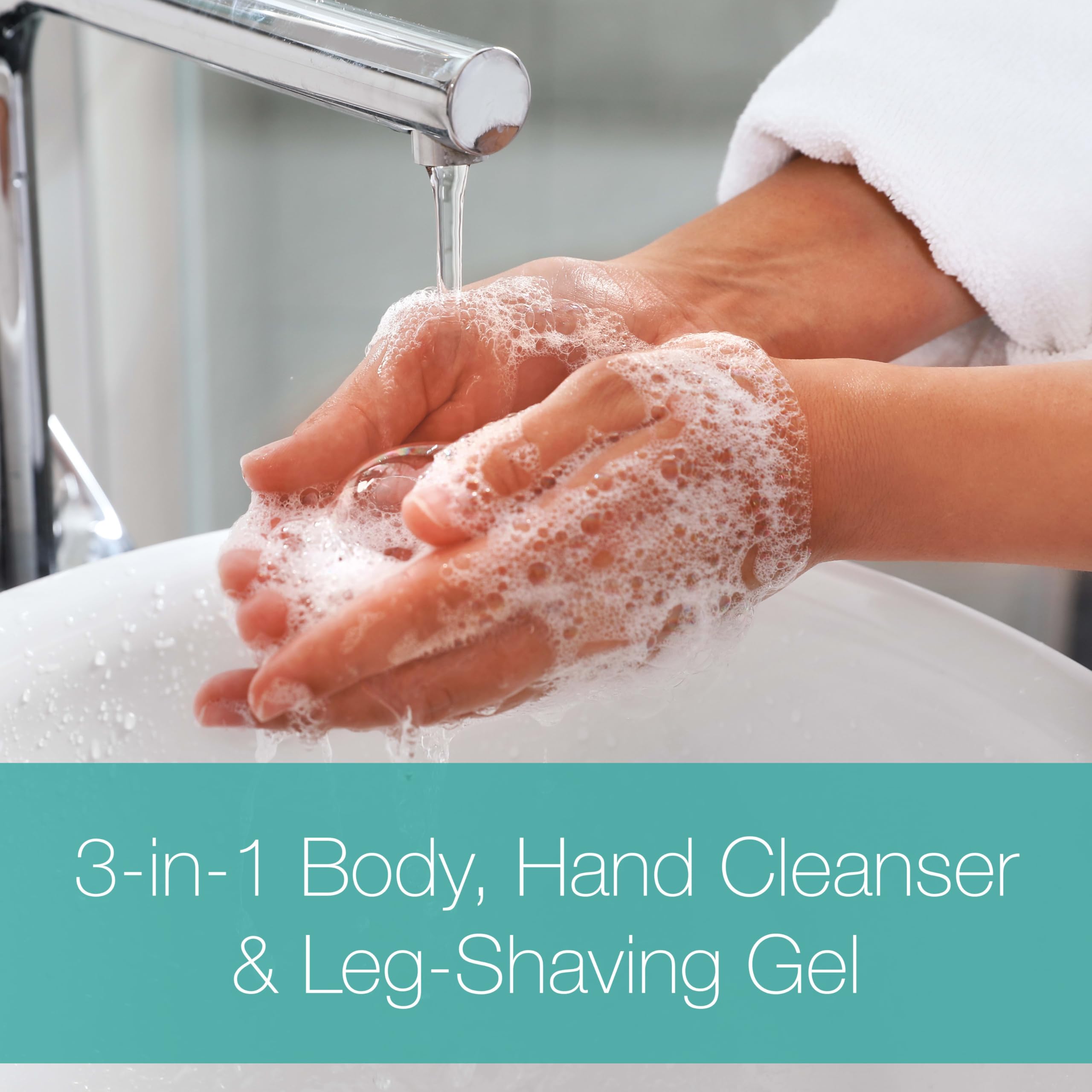 Neutrogena Rainbath bath and shower setup — convenient in-bath routine with pump bottle