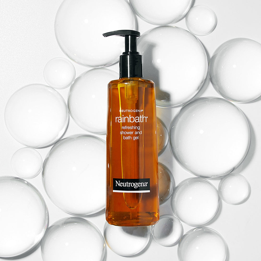 Neutrogena Rainbath Gel fragrance swirls offer spa-like aromatics.