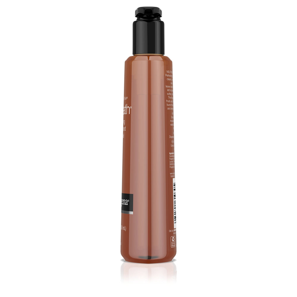 Neutrogena Rainbath moisturizing-lather close-up highlights softer skin after use.
