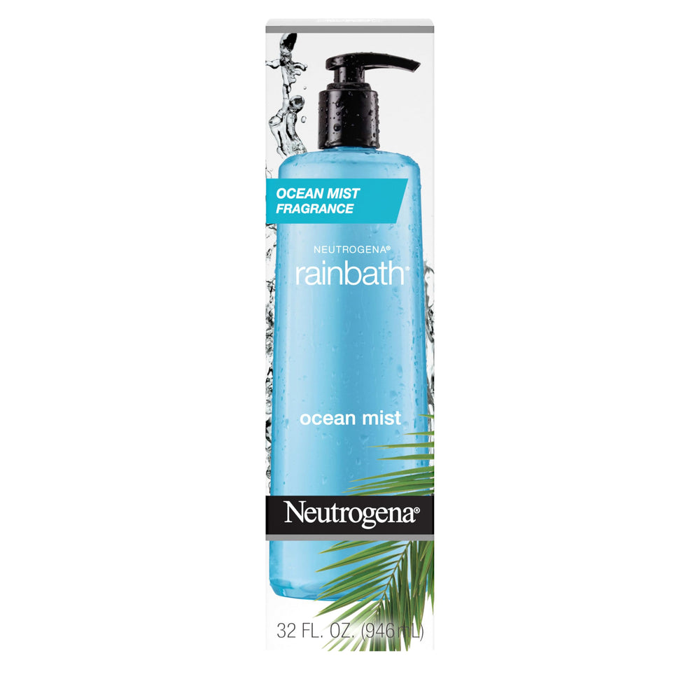 Neutrogena Rainbath Ocean Mist pump front view — refreshing hydration for soft skin after shower