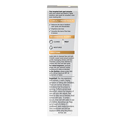 Neutrogena Rapid Tone Repair serum-dye-free-label packaging emphasizes clean formula