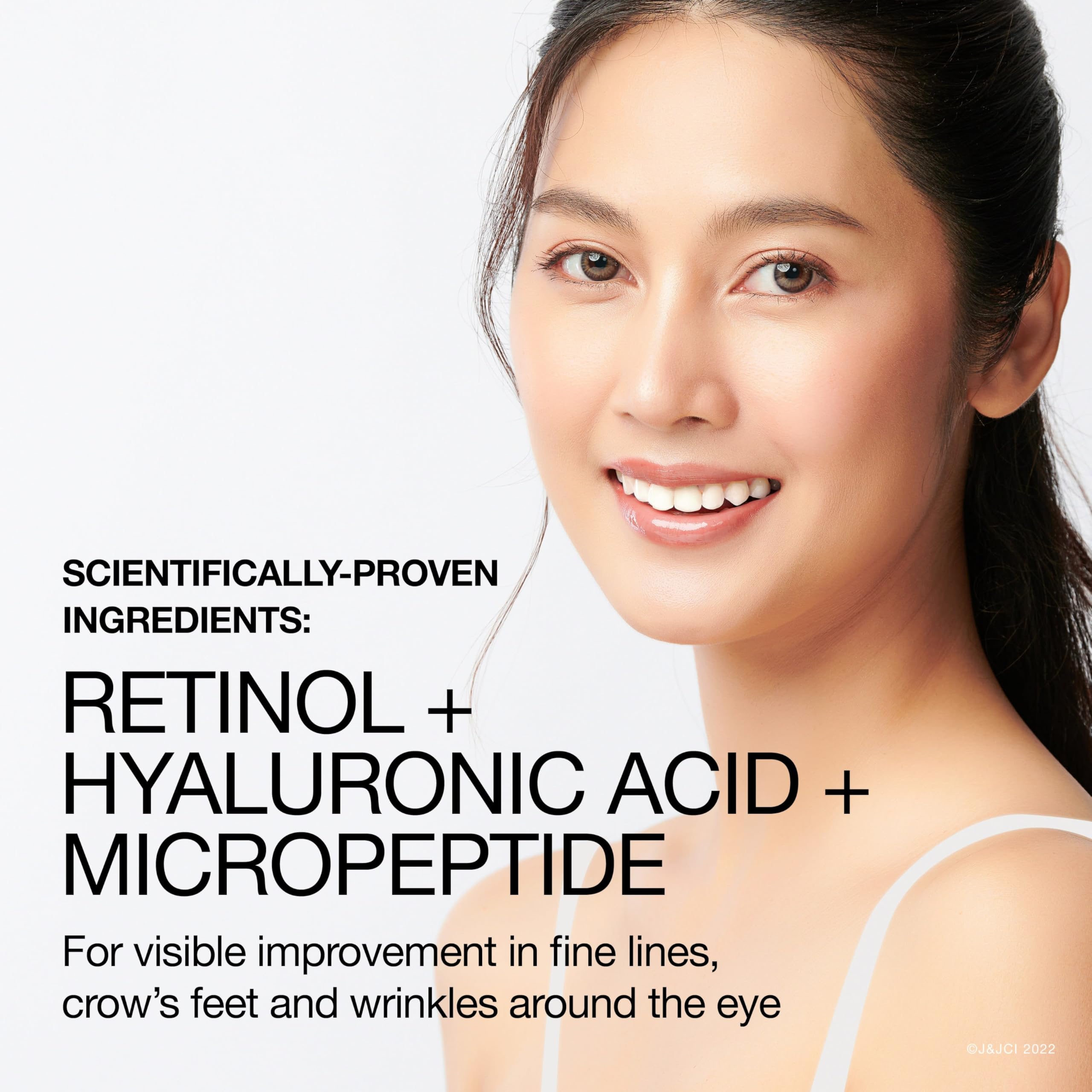 Neutrogena Rapid Wrinkle Repair eye cream texture closeup suitable for nightly use.