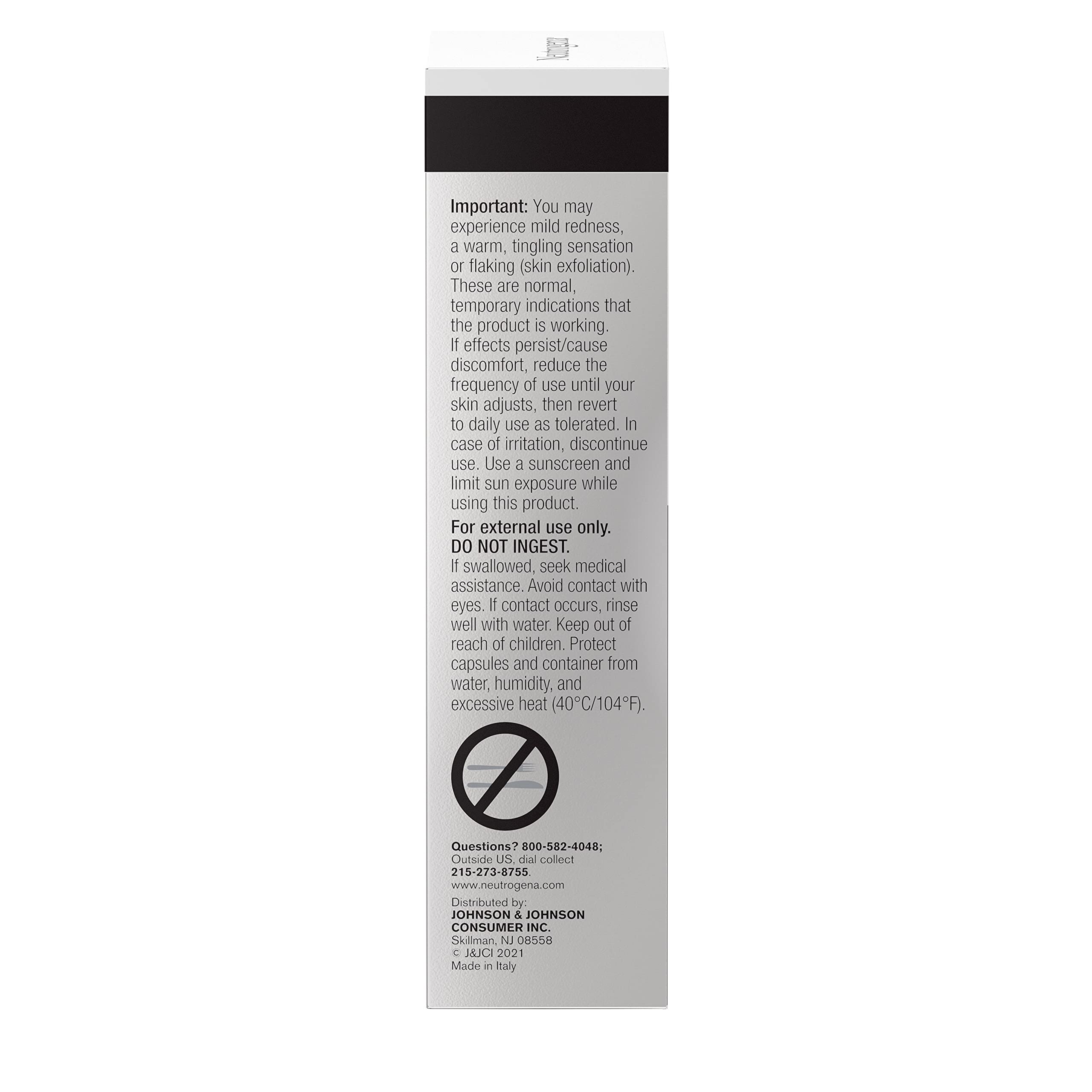 Neutrogena Rapid Wrinkle Repair fragrance-free guarantee icon on packaging.