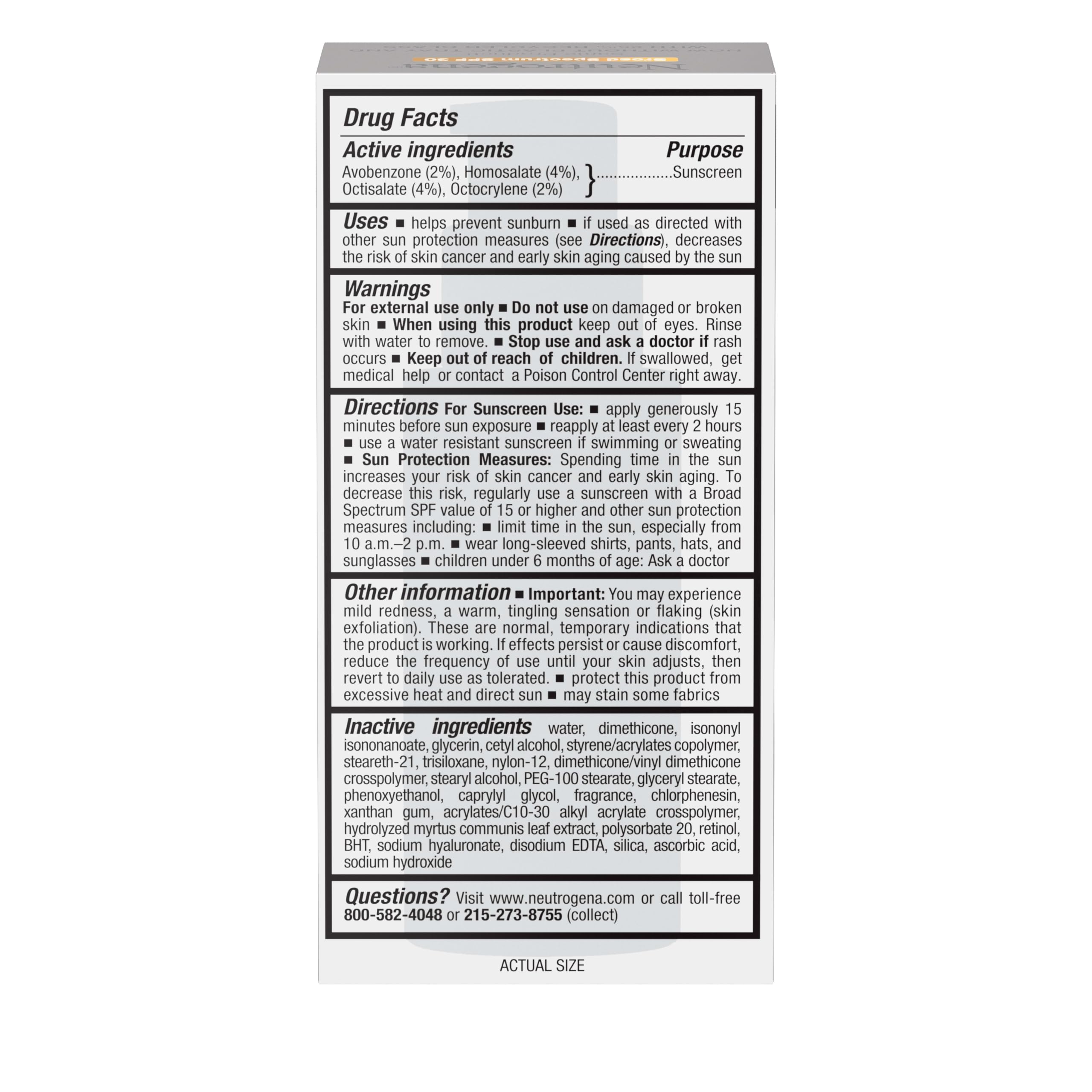 Neutrogena Rapid Wrinkle Repair suitable for face and neck rejuvenation