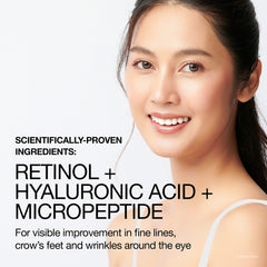 Neutrogena Retinol Pro+ Night Cream texture swirl on fingertip for even application.