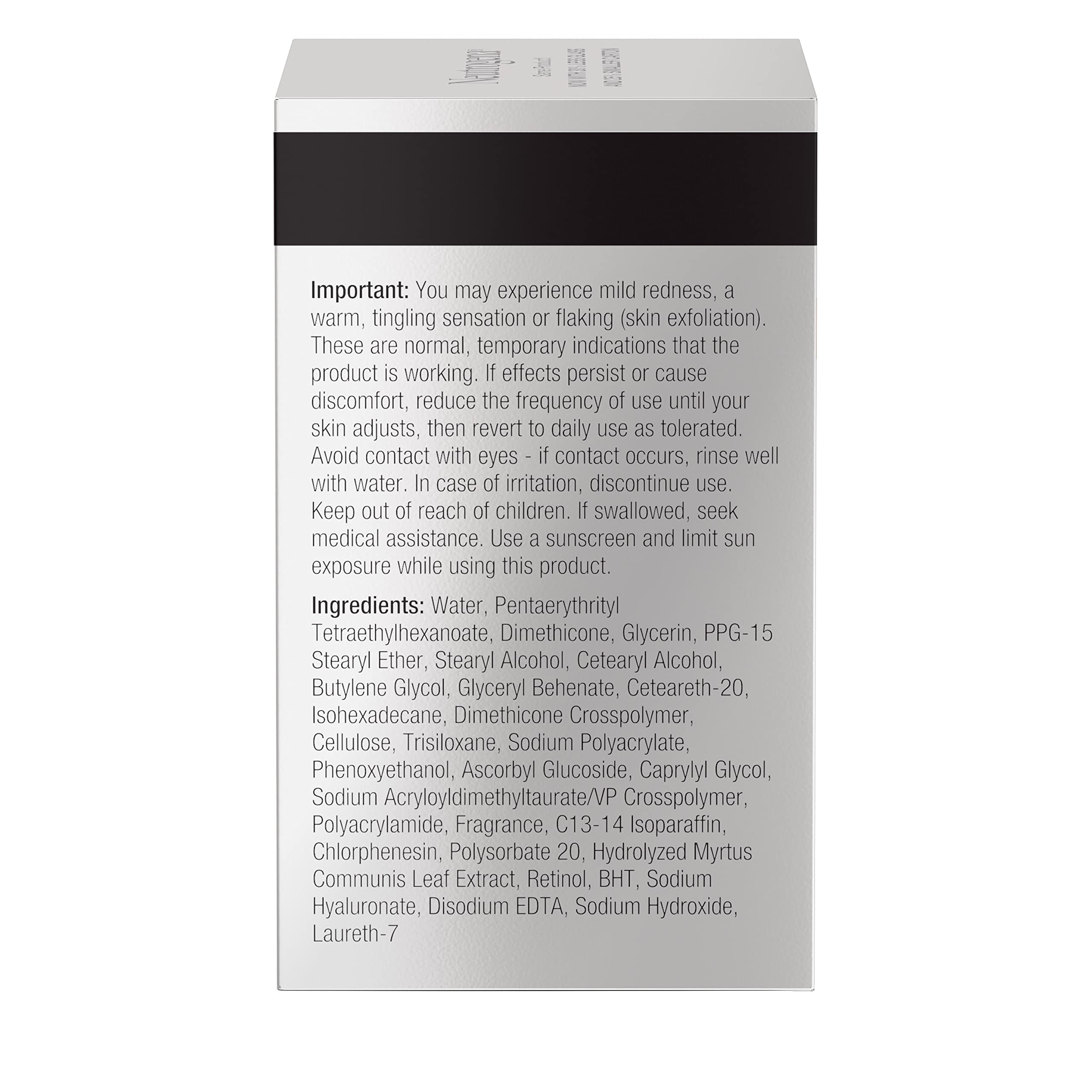 Neutrogena Retinol + Vitamin C Correcting Cream jar on bathroom counter for nightly use.