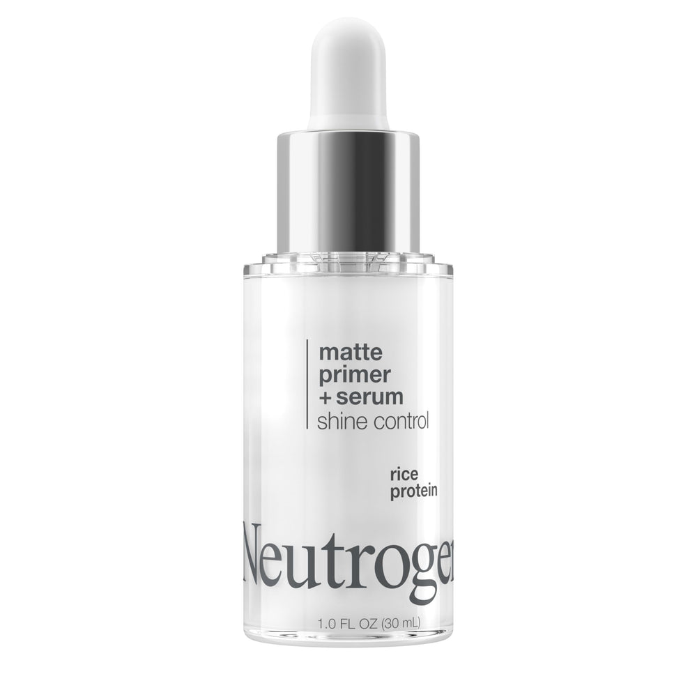 Neutrogena Shine Control Matte Booster skin surface matte finish demonstration.