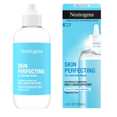 Neutrogena Skin Perfecting bottle pour demonstrates easy, mess-free application.