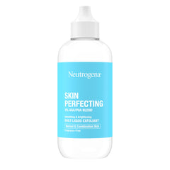 Neutrogena Skin Perfecting liquid texture closeup highlights smooth, brightening formula.