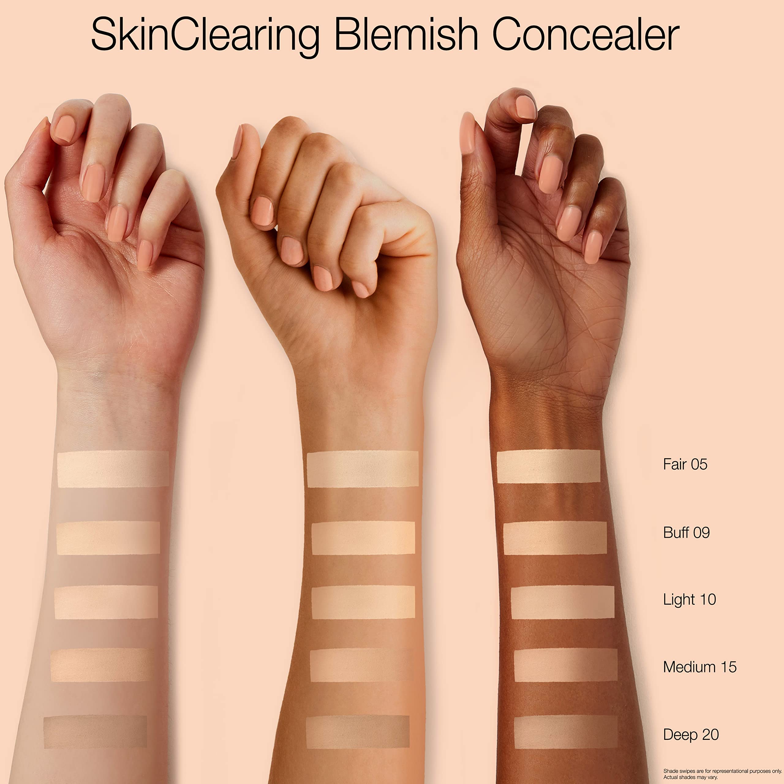 Neutrogena SkinClearing concealer application demonstrates seamless coverage and clarity