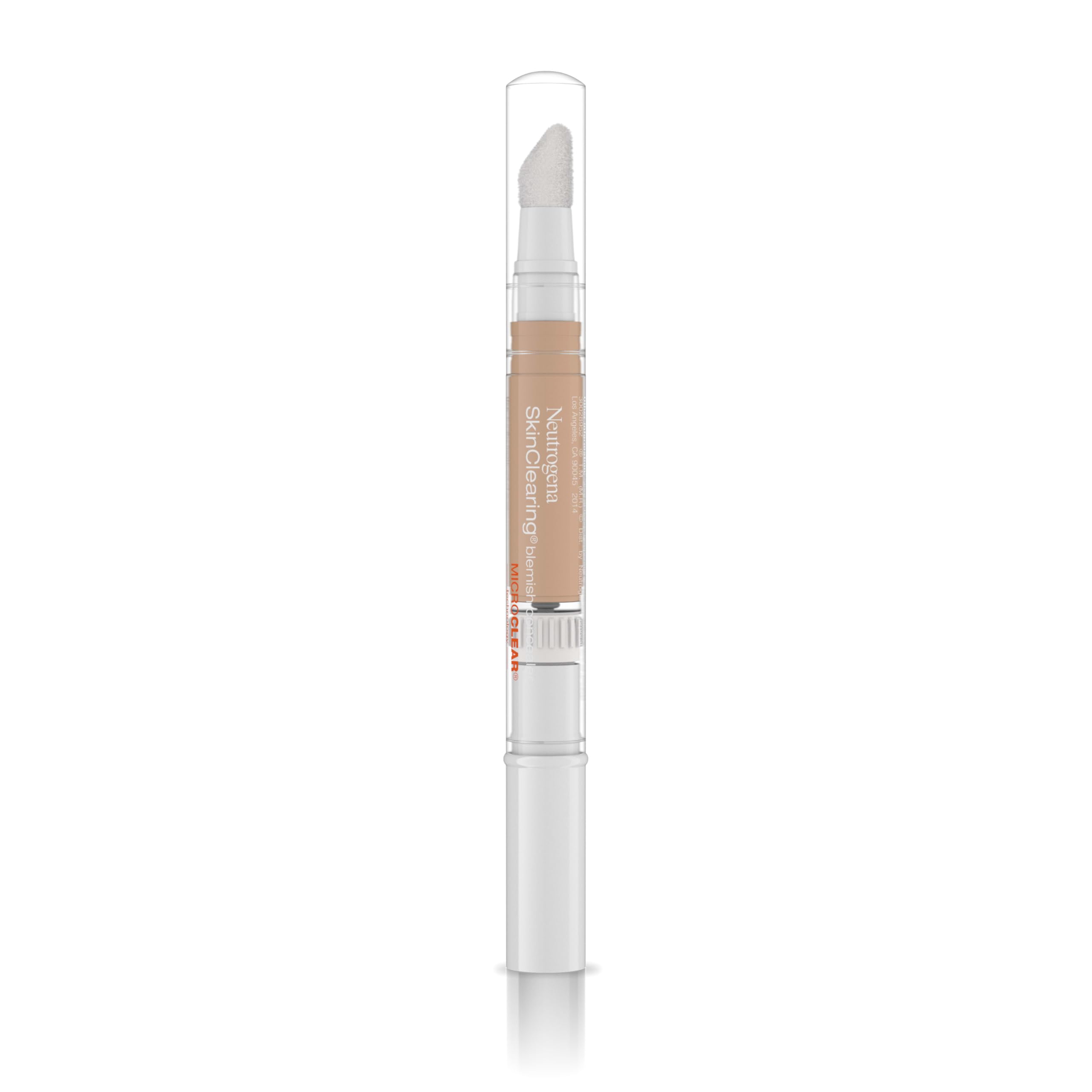 Neutrogena SkinClearing concealer swatches show natural finish and acne care