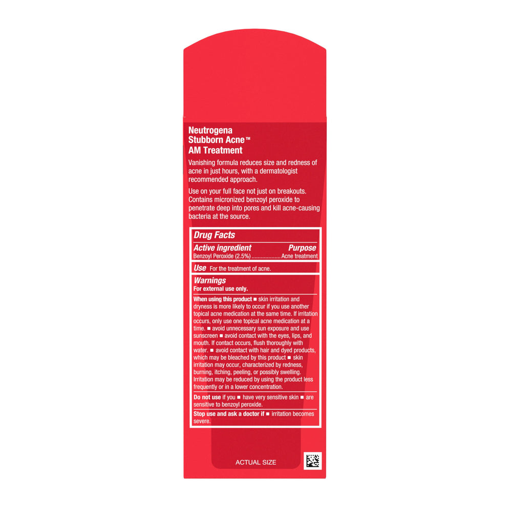 Morning routine with Neutrogena AM Treatment for daytime acne care.